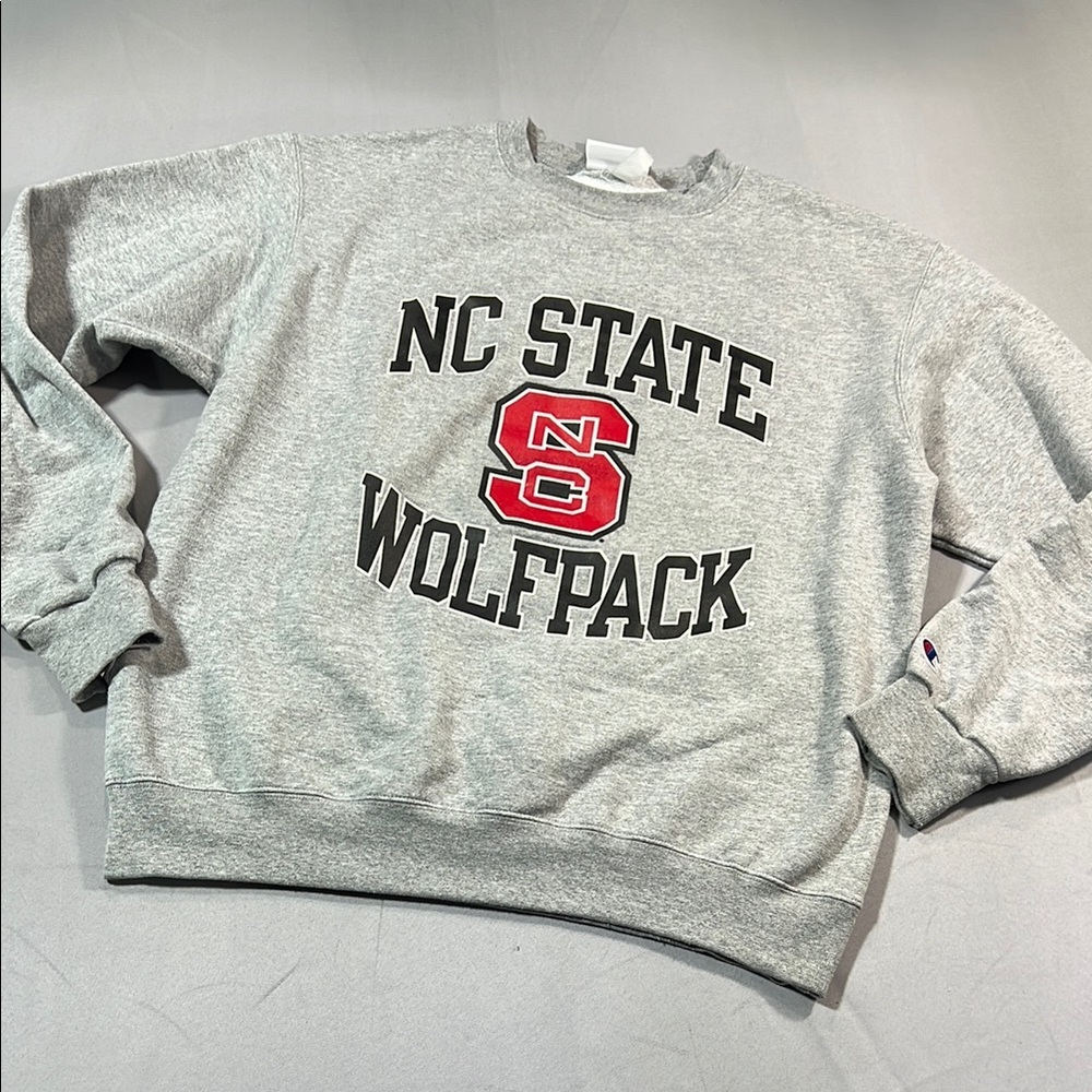 Champion Gray NC State Wolfpack Men's Sweater